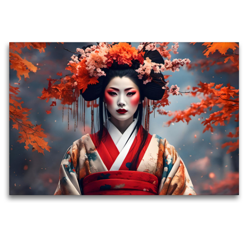 Geisha im Herbst