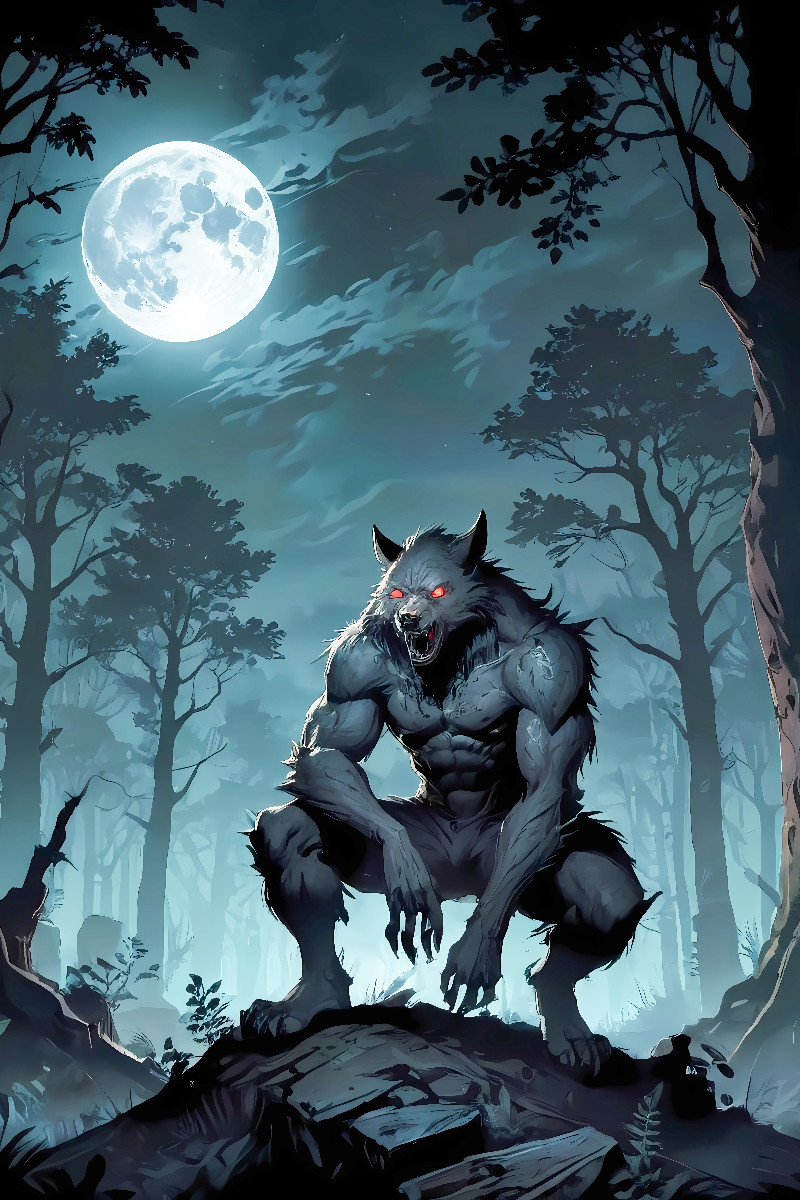 Der Werwolf bei Vollmond