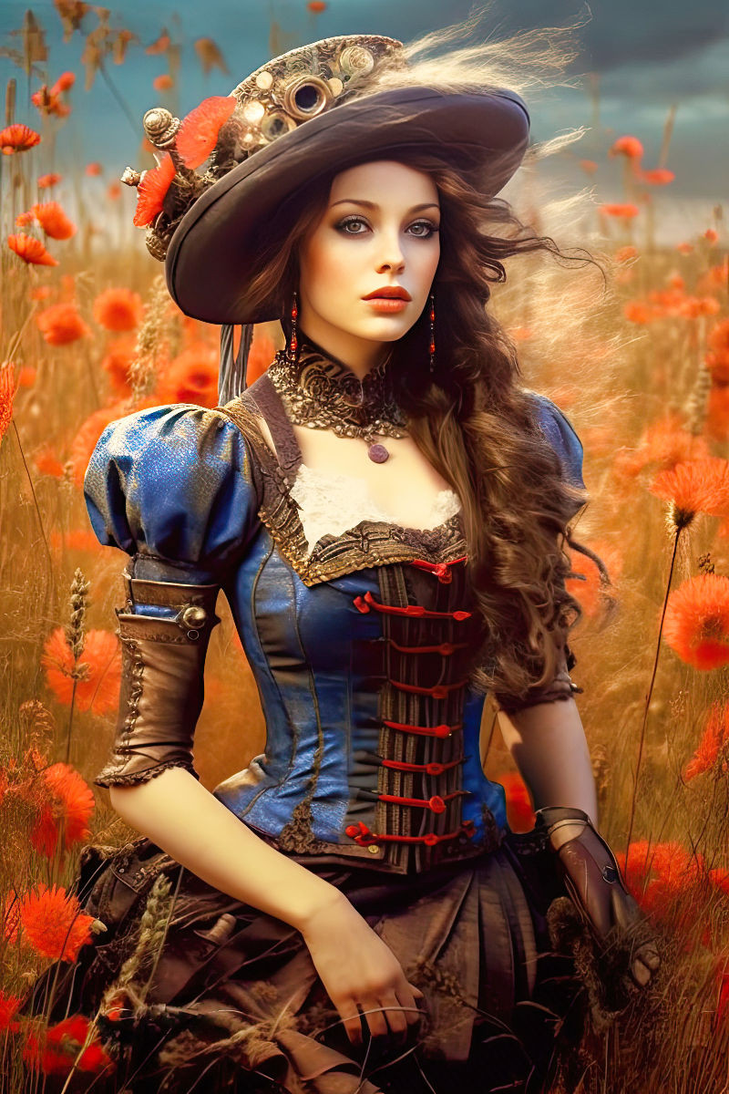 Ein Motiv aus dem Kalender Steampunk Ladies