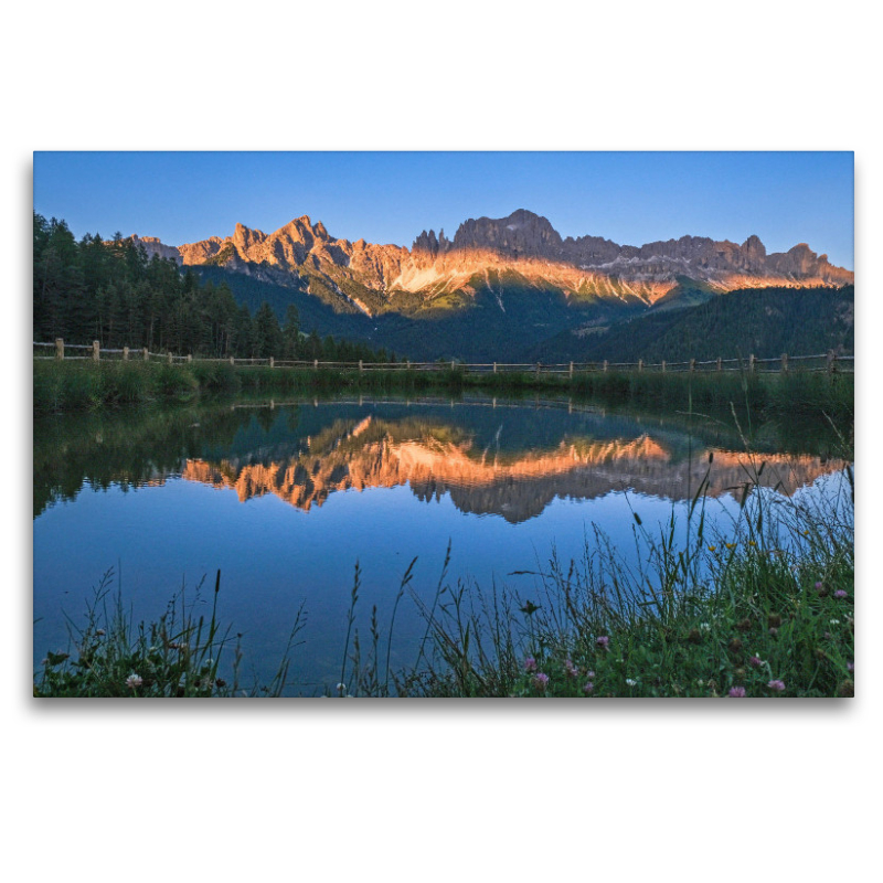 Wuhnleger Weiher im Abendlicht