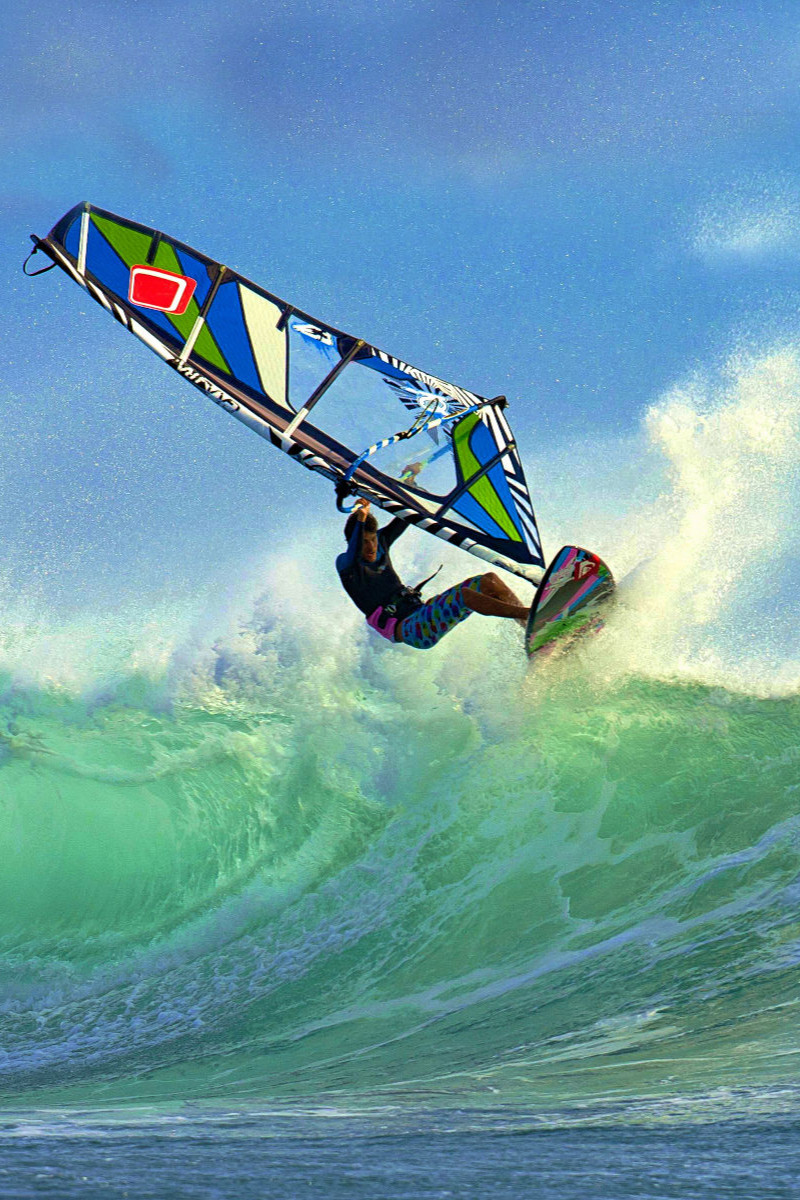 Windsurfen - abenteuerlicher Ritt auf der Welle