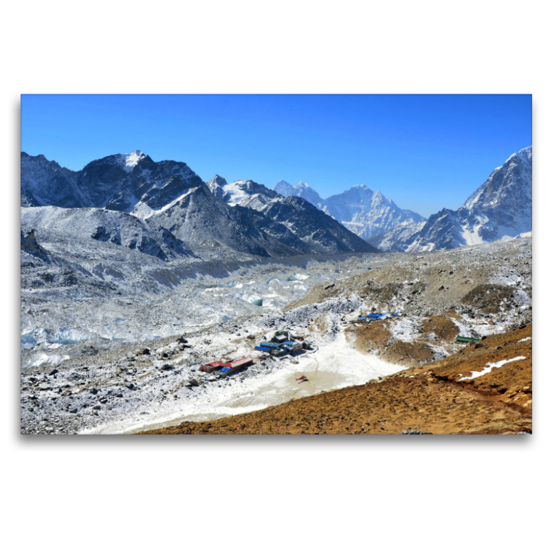 Der letzte Ort vor dem Everest Base Camp, Gorak Shep (5140 m), beim Abstieg vom Aussichtsgipfel Kala Pattar