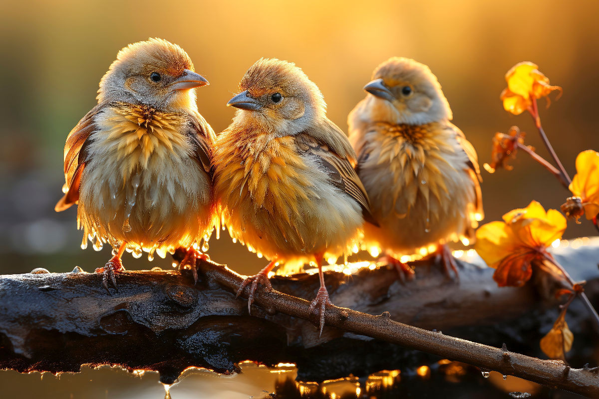 Vögel, herrlicher Sonnenschein, nicht wahr!