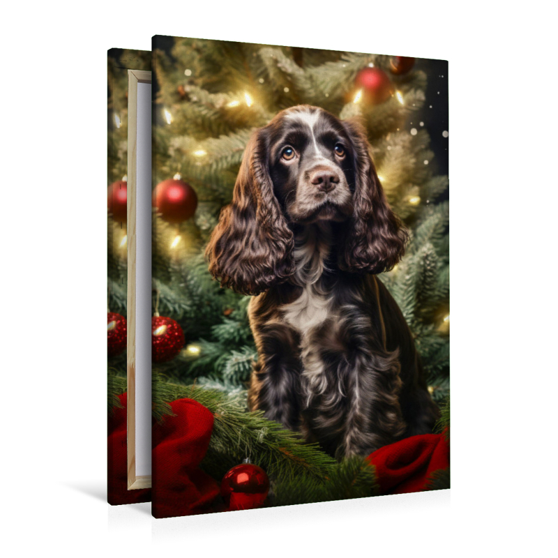 Cocker Spaniel, schöne Adventszeit