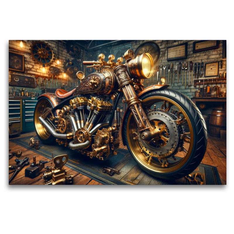 Steampunk Voyager: Ein Custom-Bike im Steampunk-Design - Ein Motiv aus dem Kalender Custom Dreams - Showbike Wonders