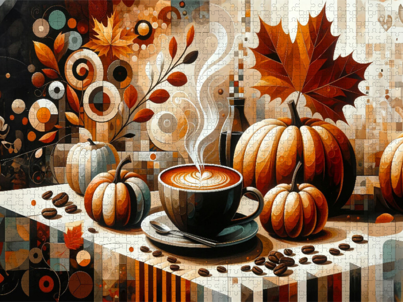 Herbstliches Kaffee-Idyll in malerischer Perfektion