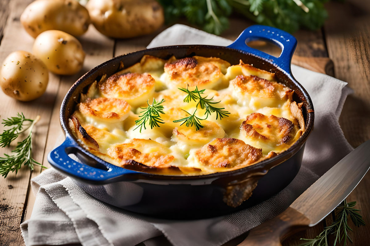 Köstliches Kartoffelgratin