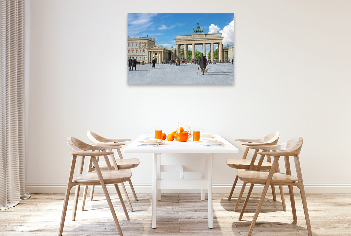 Berlin - Brandenburger Tor und Pariser Platz um 1900