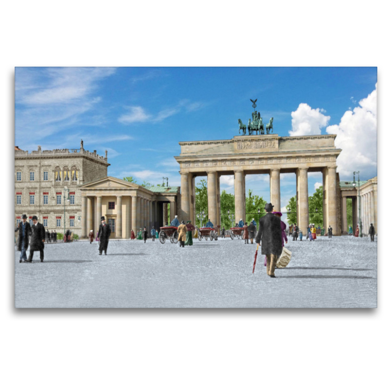 Berlin - Brandenburger Tor und Pariser Platz um 1900