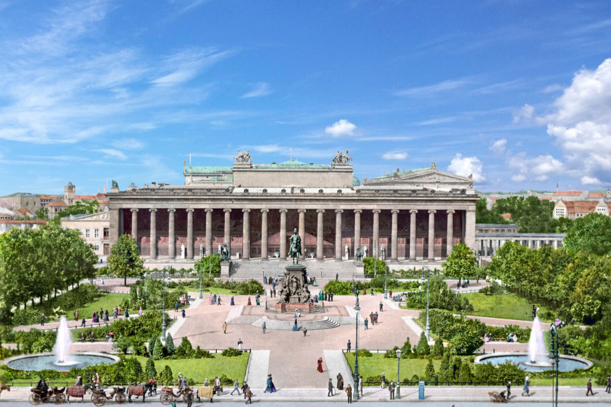 Berlin - Altes Museum und Lustgarten um 1900