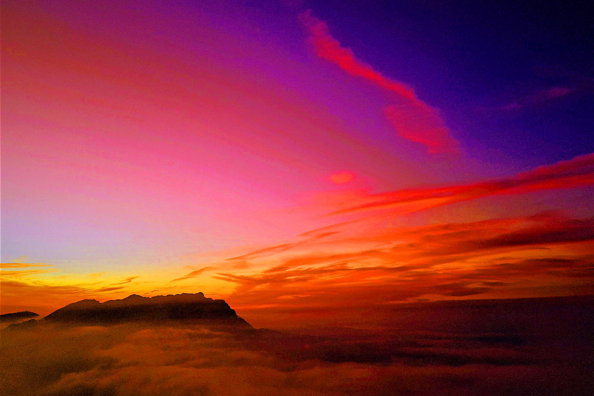 Abendrot über dem Pilatus