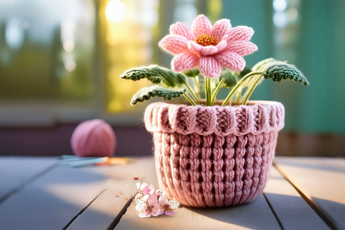 Gestrickter Frühling