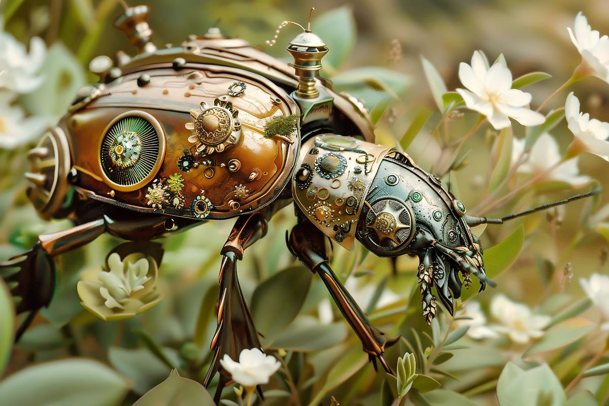 Ein Motiv aus dem Kalender 'Die fantastische Welt der Steampunk-Insekten'