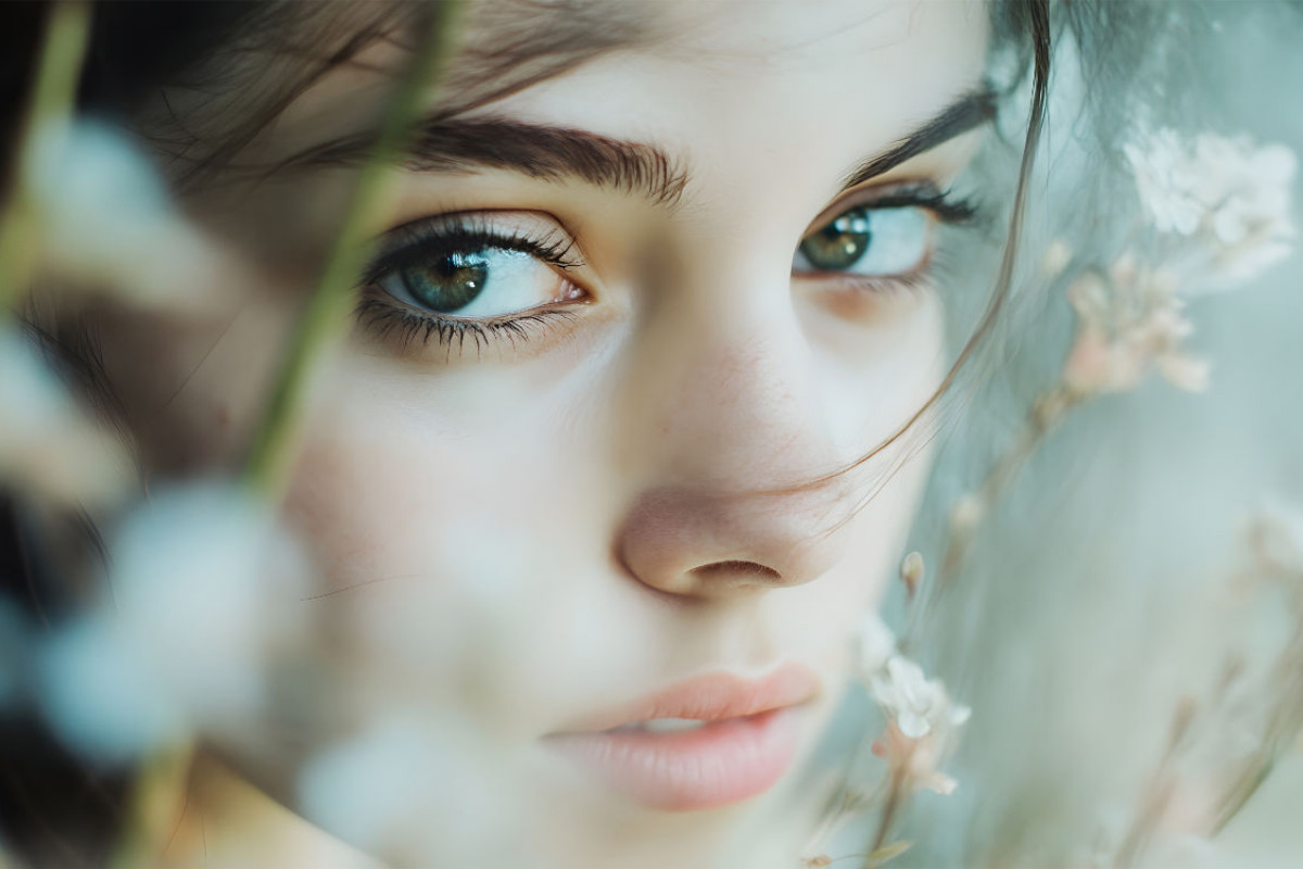 Beauty with Flowers