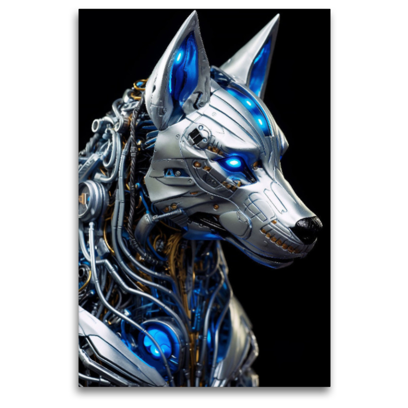 Wolf - Cyborg Tiere der Science Fiction Zukunft