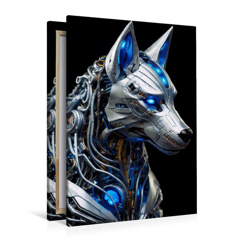 Wolf - Cyborg Tiere der Science Fiction Zukunft