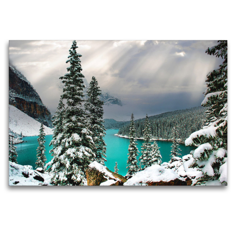 Der Moraine Lake (auf deutsch „Moränensee“) ist ein von Gletschern gespeister See im Banff-Nationalpark/ Alberta.