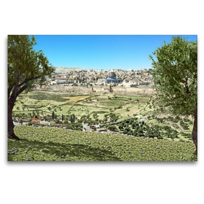 Heiliges Land – Jerusalem vom Berg Gethsemane aus um 1900