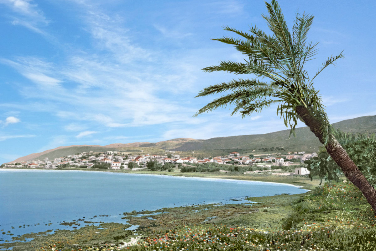 Heiliges Land – Haifa nahe der Fußes des Mount Carmel um 1900