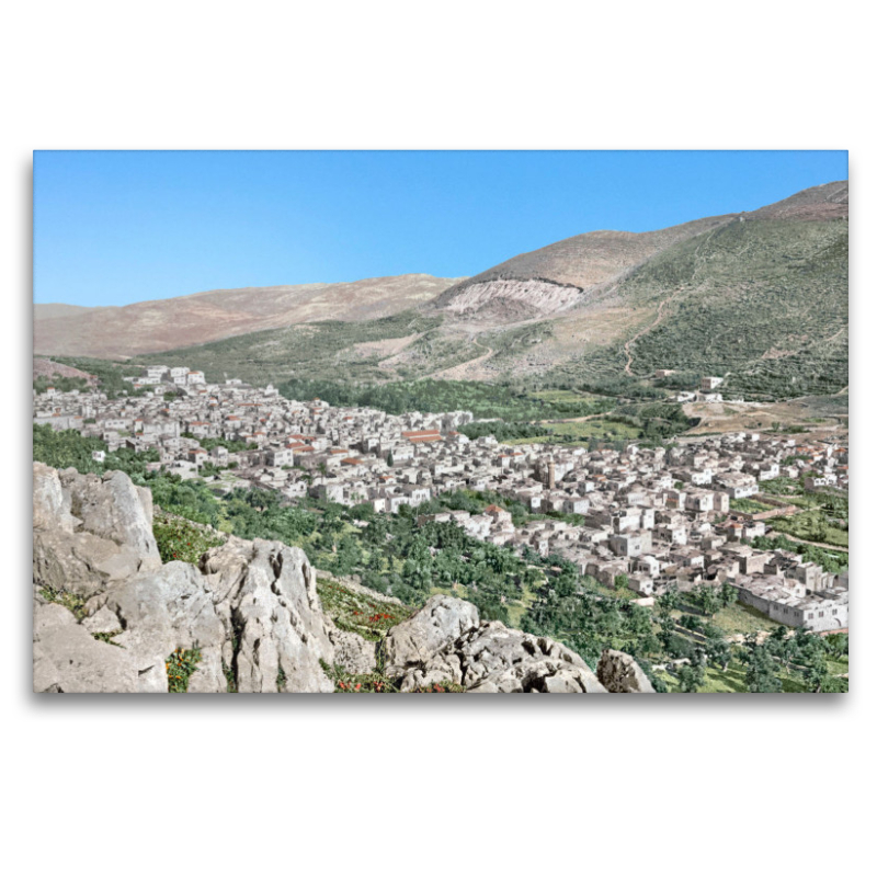 Heiliges Land – Nablus im Tal von Sichem um 1900