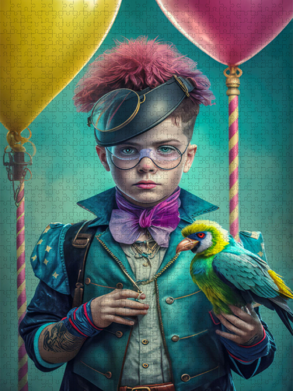 Boy with bird