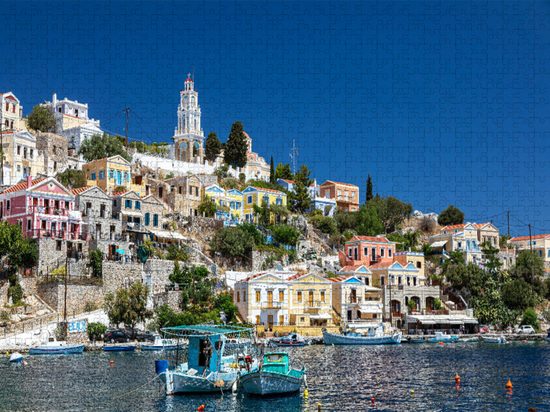 Hafen Gialos auf der Insel Symi