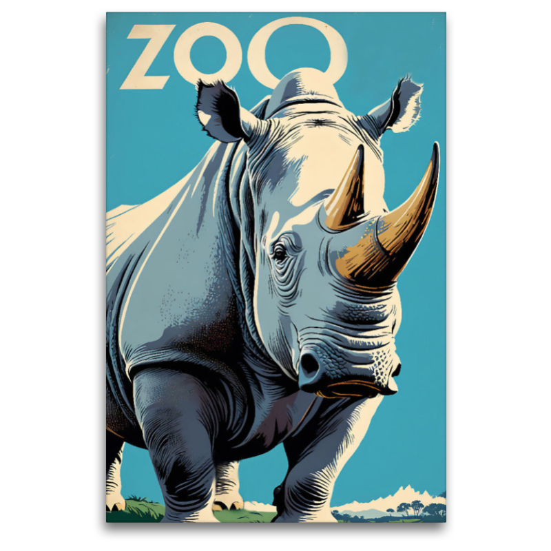 Vintage Nashorn Poster