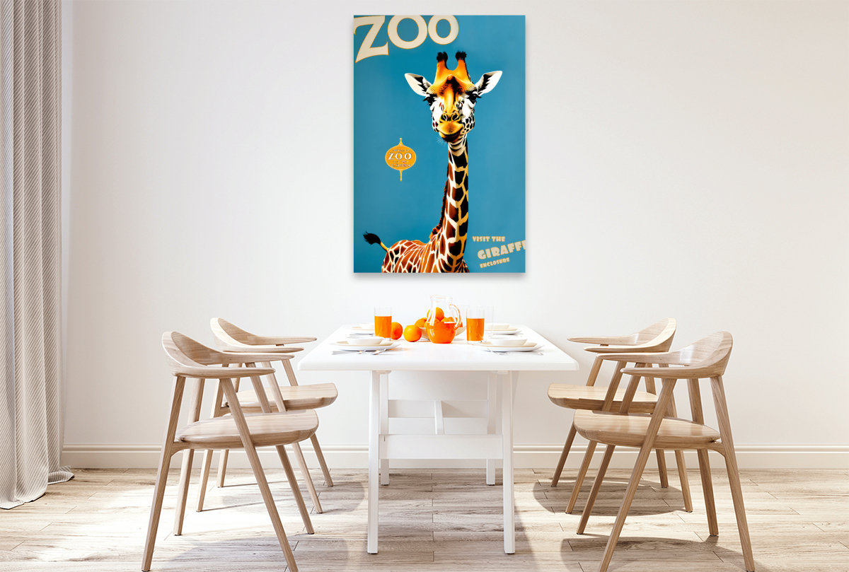 Vintage Giraffen Poster