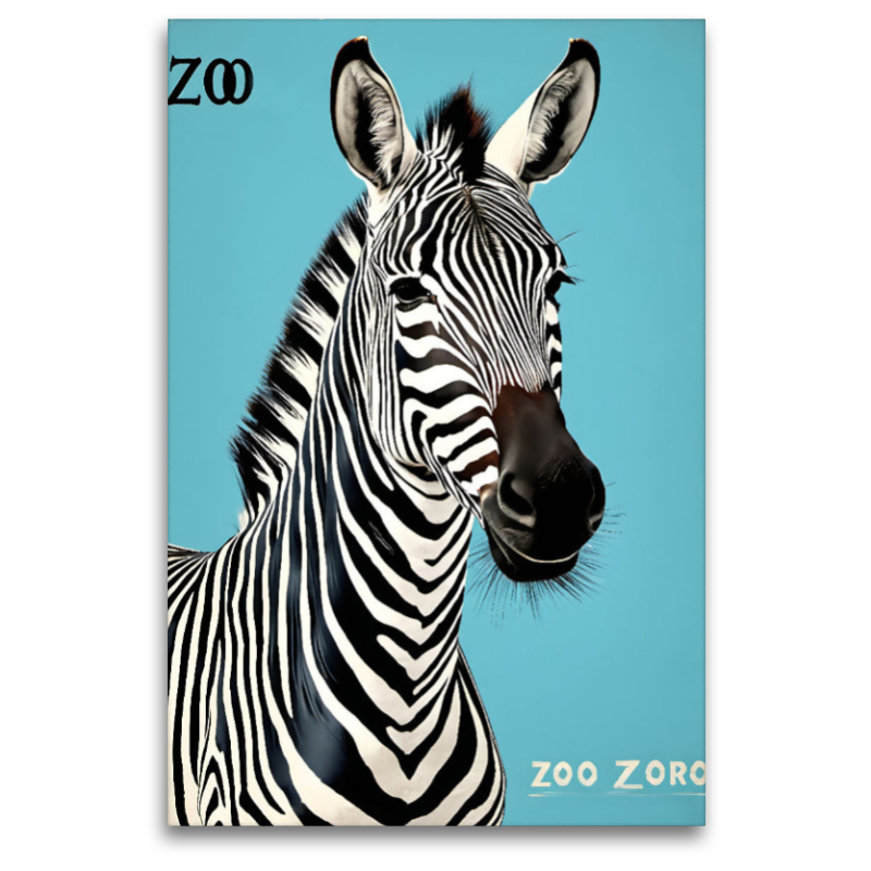 Vintage Zebra Poster