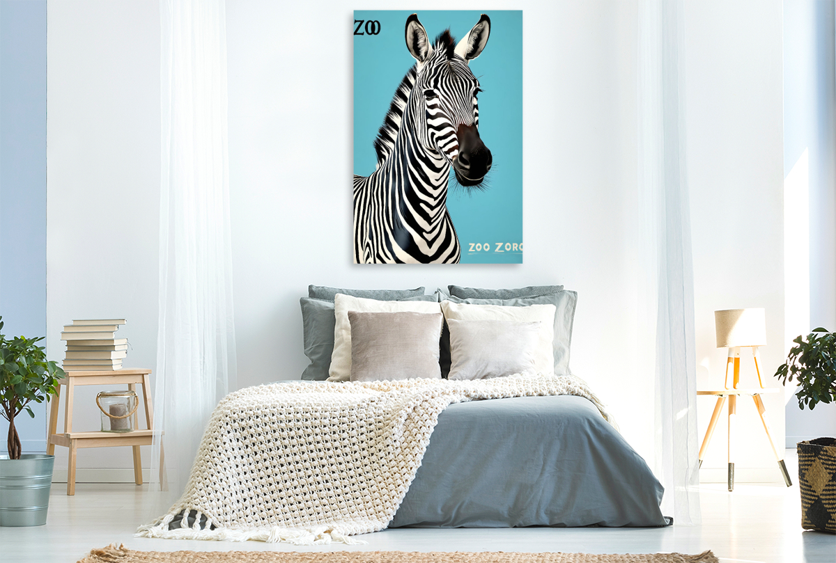 Vintage Zebra Poster