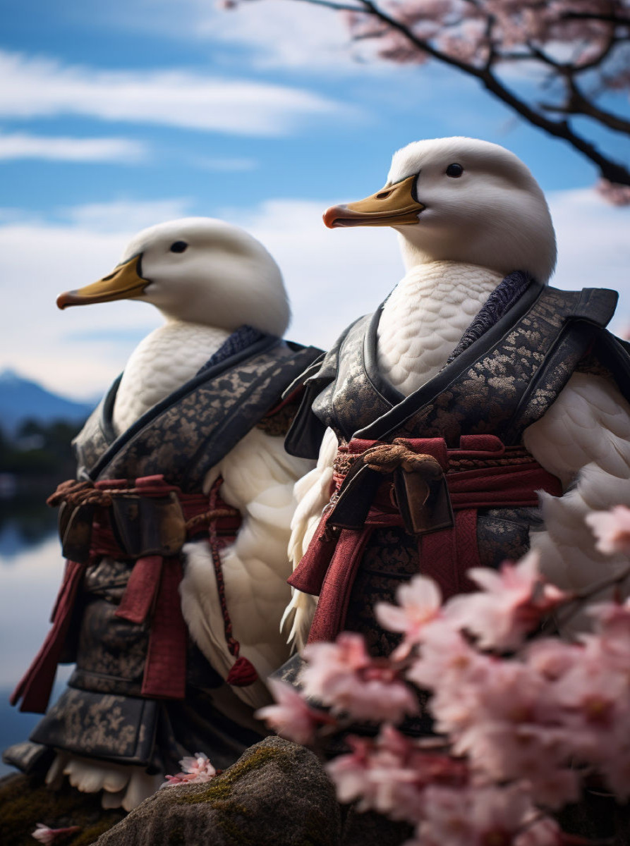 Samurai des Himmels: Samurai Vögel in Japan