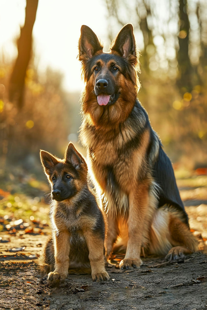 Deutscher Schäferhund, ich zeige dir die Welt