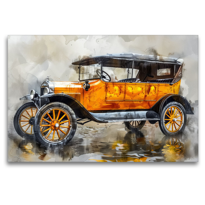 Ein Motiv aus dem Kalender Aquarell Oldtimer