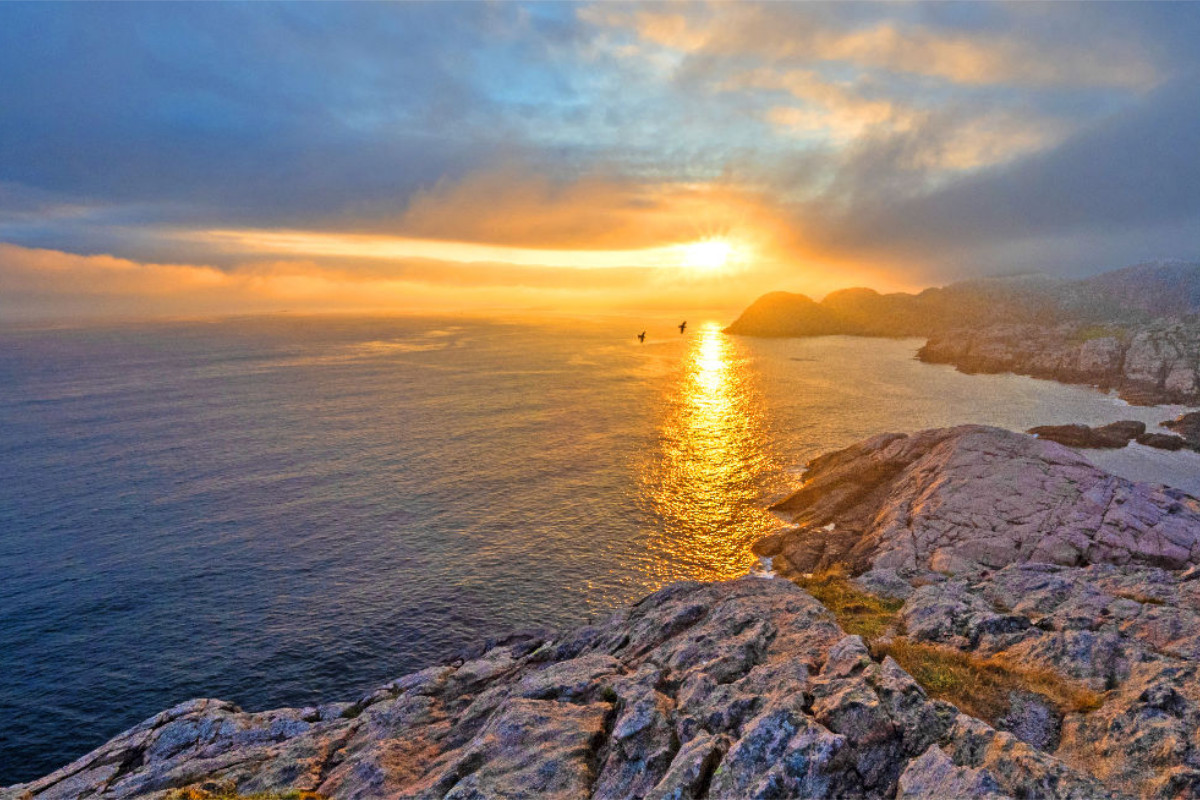 Traumhafter Sonnenuntergang auf Kap Lindesnes