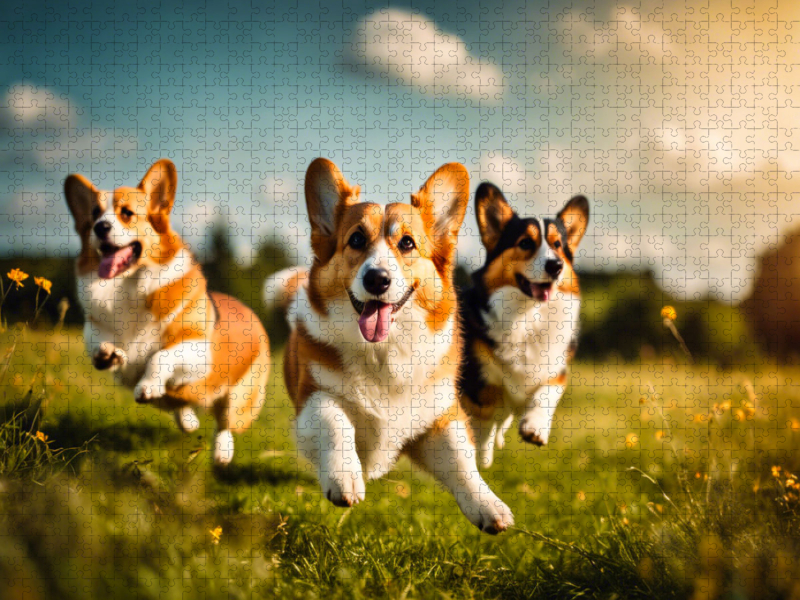 Welsh Corgi Pembroke in Aktion