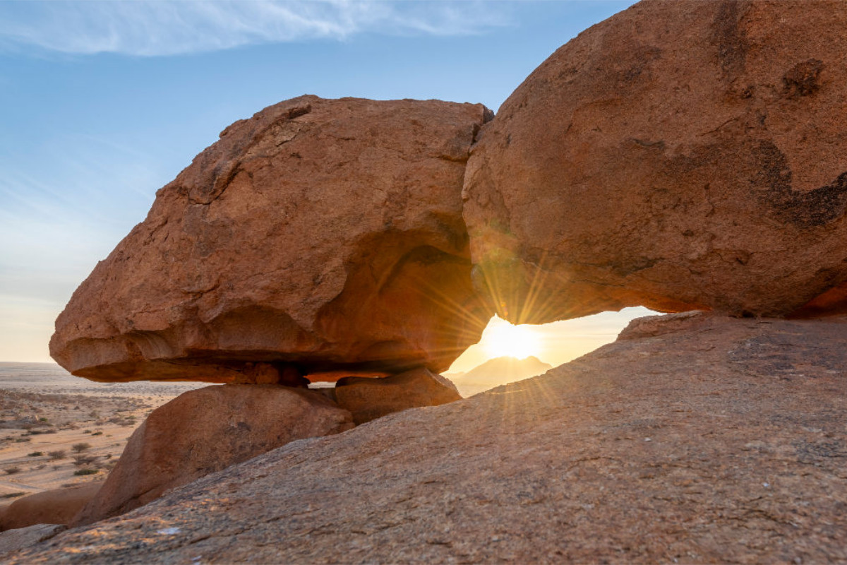 Sonnenuntergang bei der Spitzkoppe