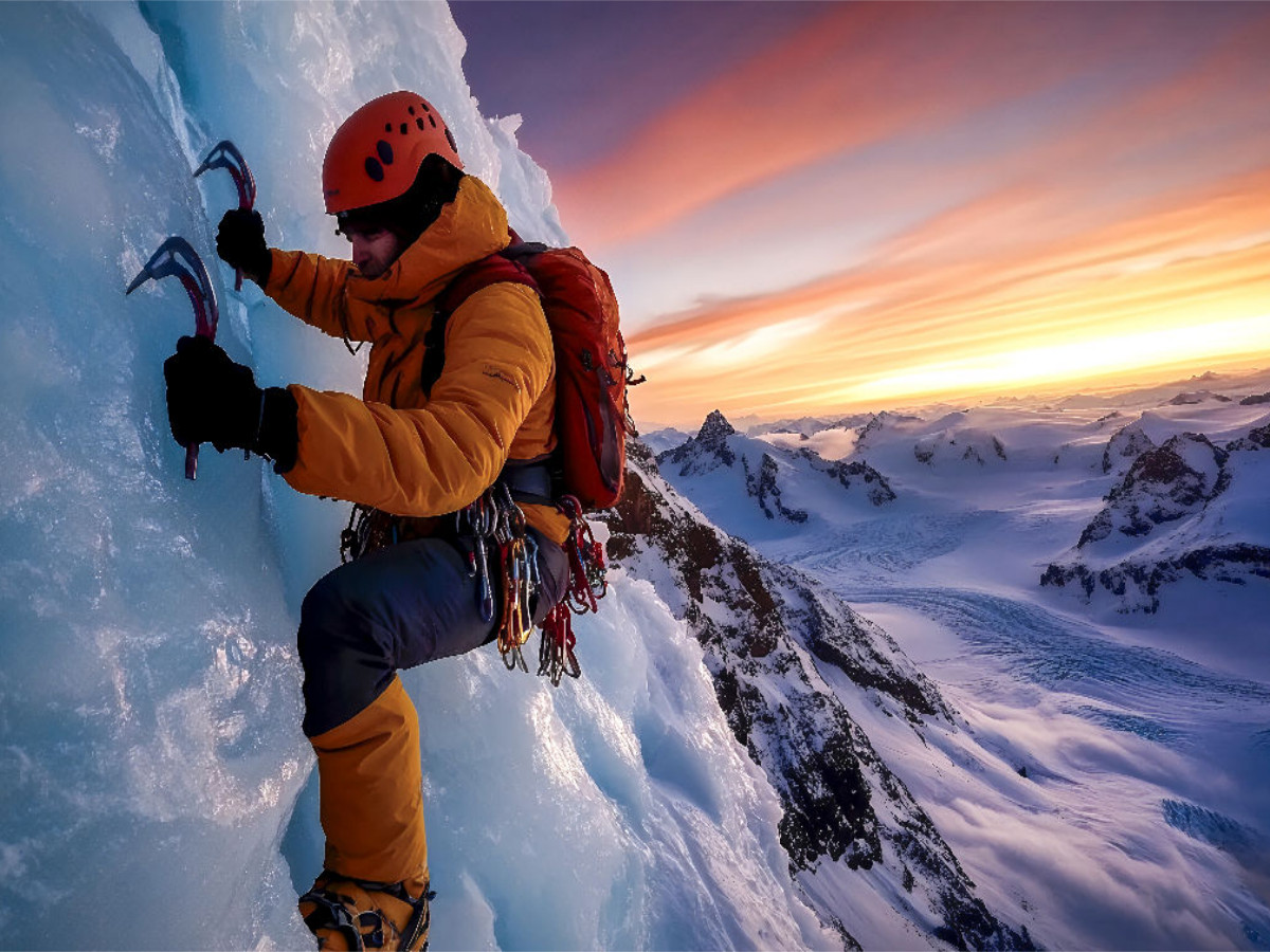 Eiswandklettern - die Herausforderung für starke Nerven