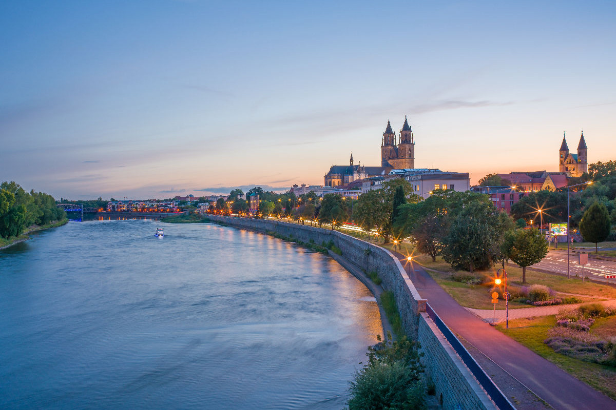 Magdeburg am Abend