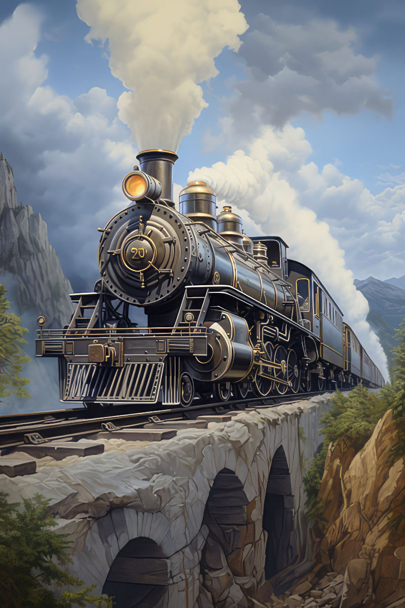 Steampunk locomotives