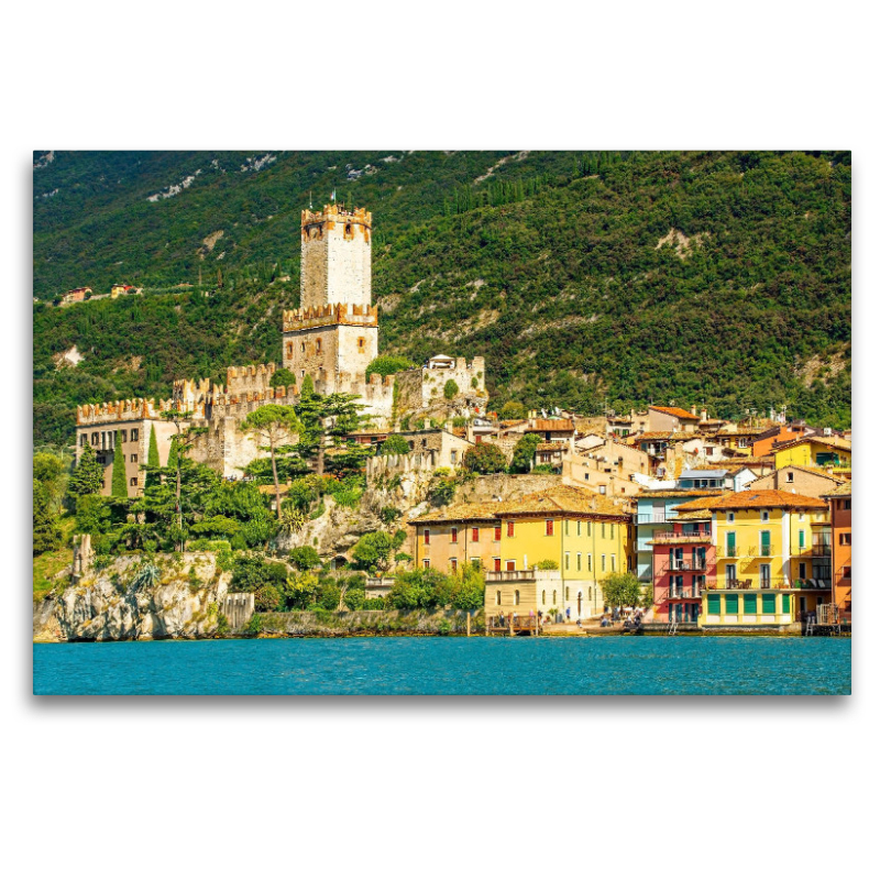 Postkartenausblick auf Malcesine