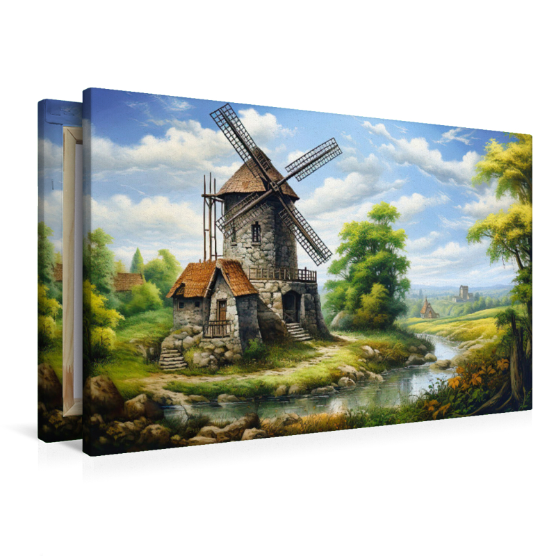 Windmühle im Sommer