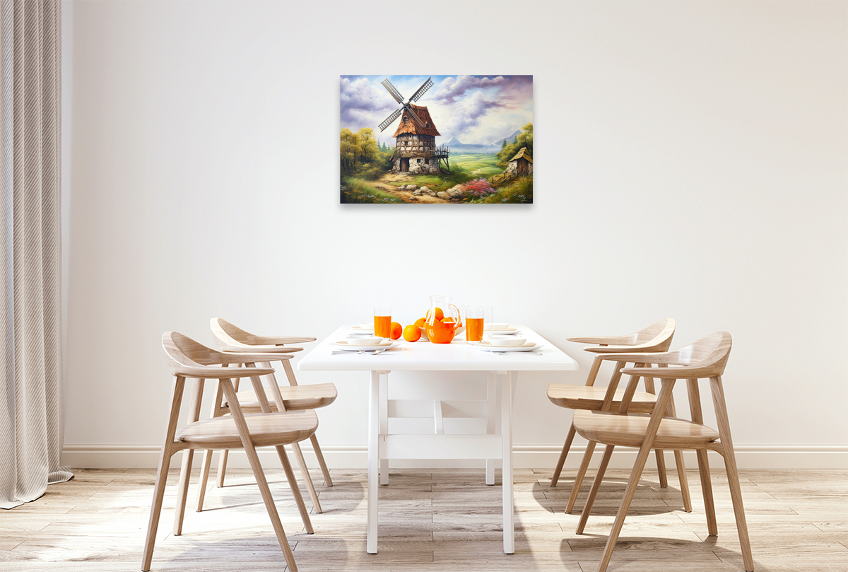 Frühlingserwachen mit Windmühle