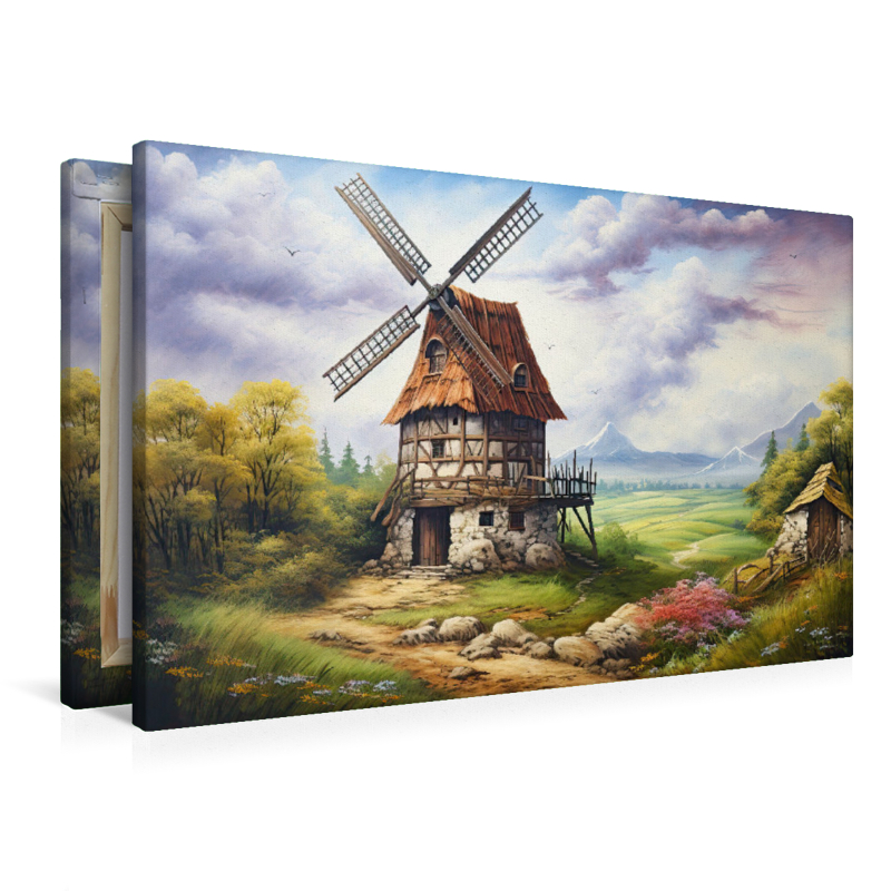 Frühlingserwachen mit Windmühle