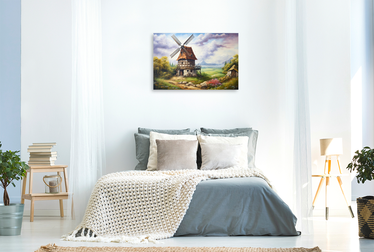 Frühlingserwachen mit Windmühle