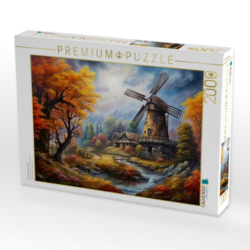 Windmühle im Herbst