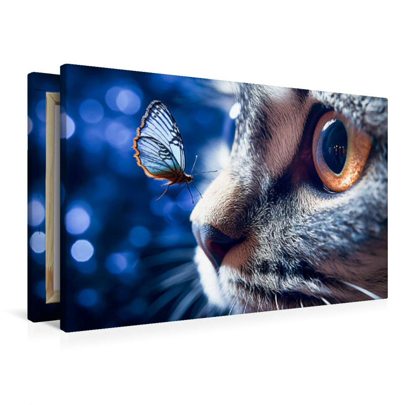 Ein Motiv aus dem Kalender Die Katze und der Schmetterling
