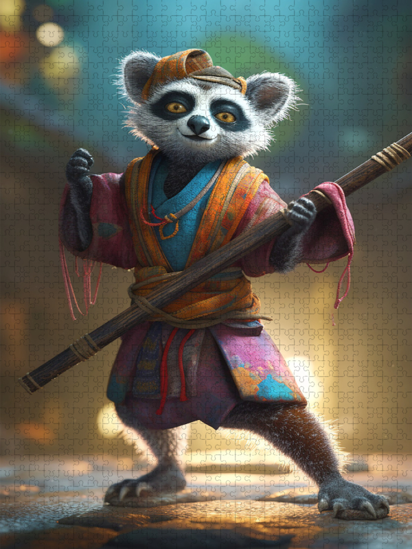 Ein Motiv aus dem Kalender Tierische Samurai - Lemur