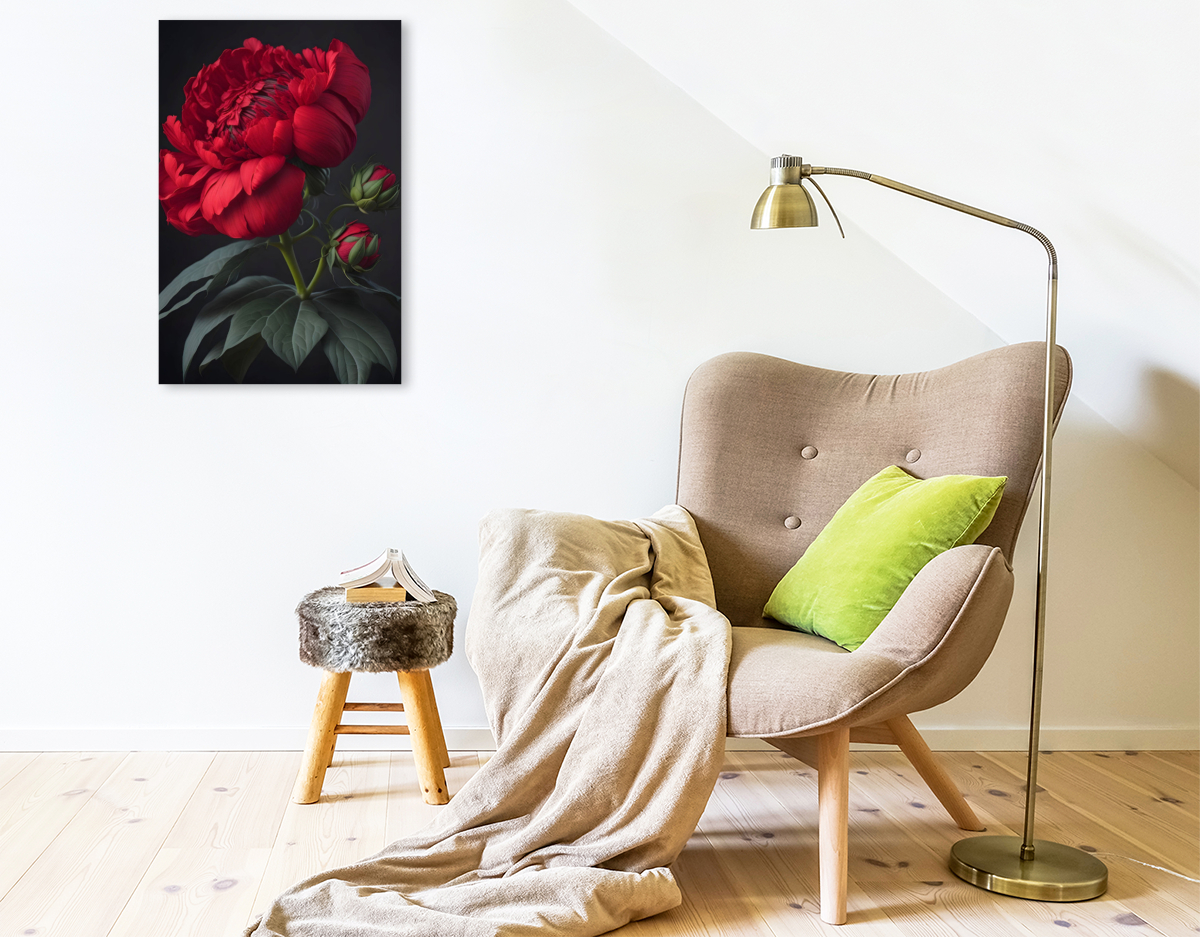 Rote Phantasieblume