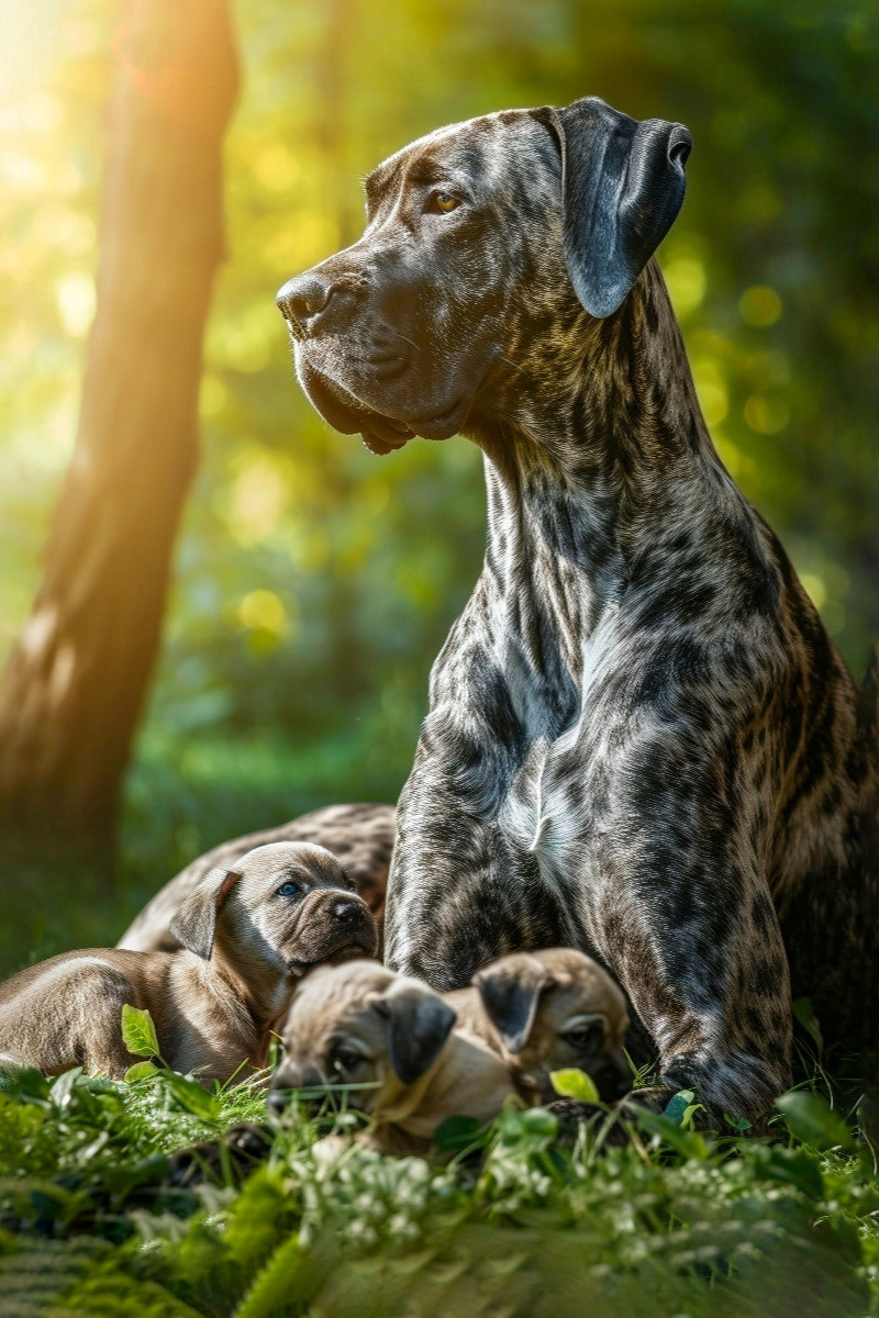 Deutsche Dogge, herrliche Natur