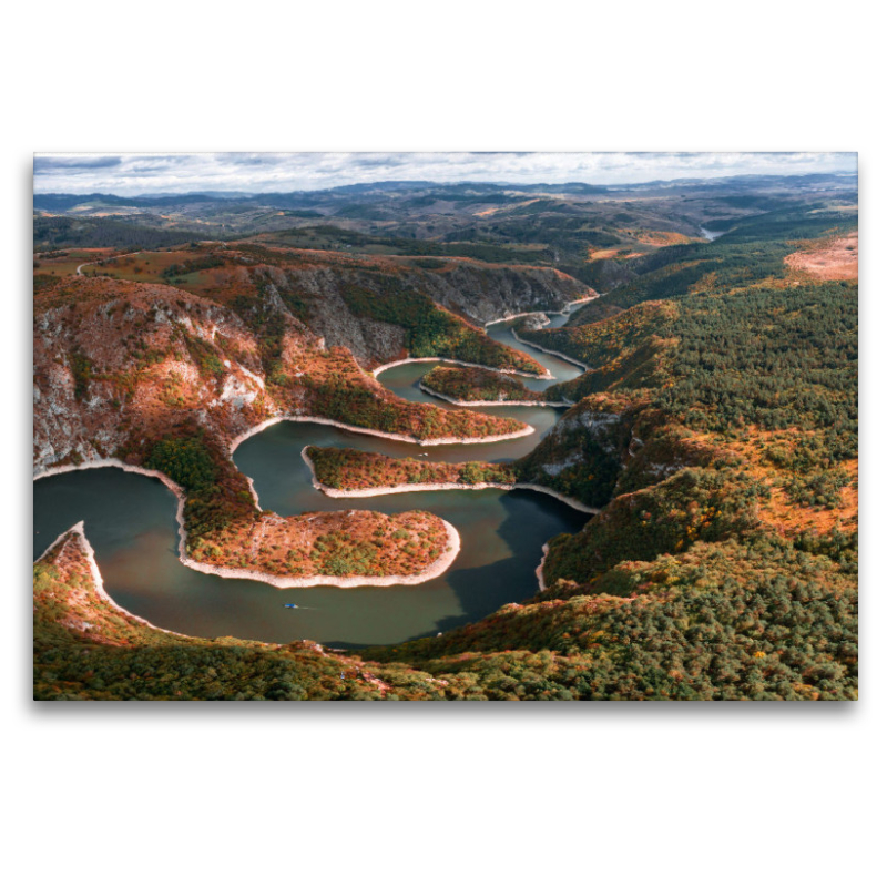 Die Meander in der Uvac Schlucht